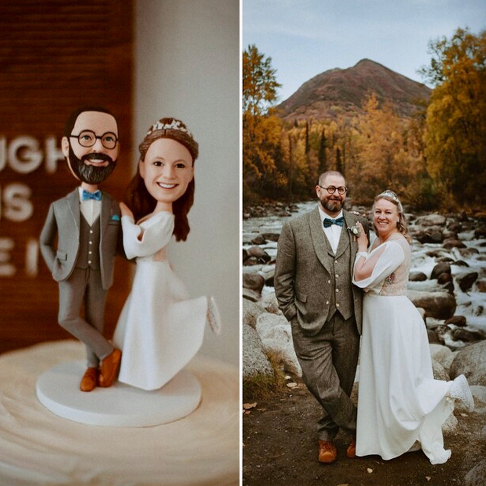 Why should I buy a custom bobble head or cake topper for my wedding