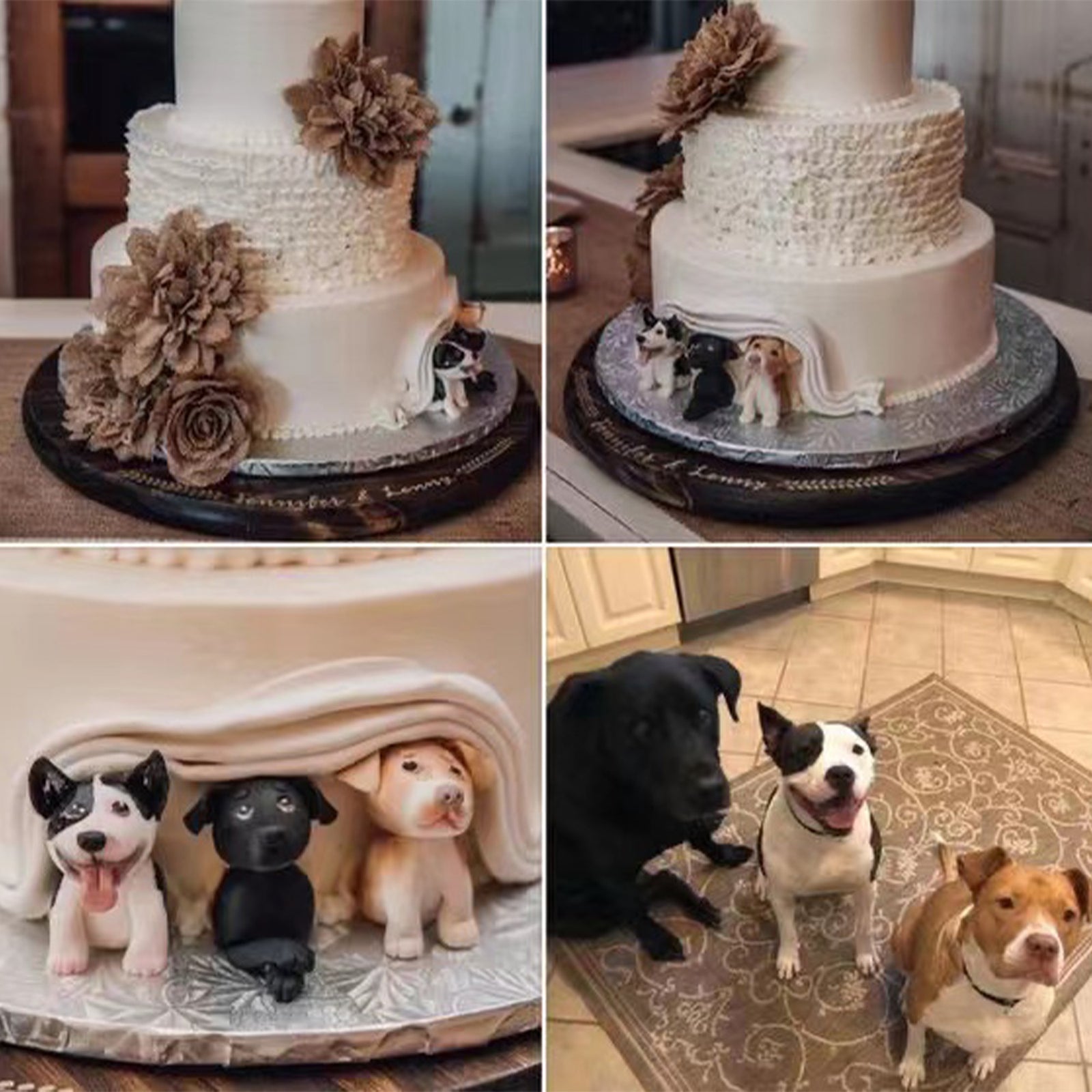 Why should I buy a custom dog figurine for my wedding cake?