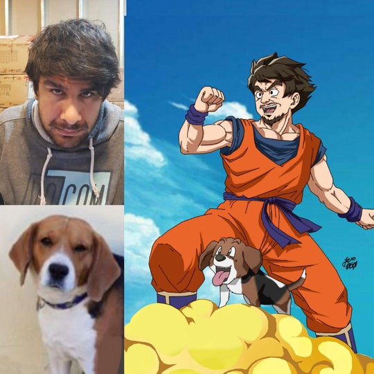 Best Buddy Goku Indian with his pet dog