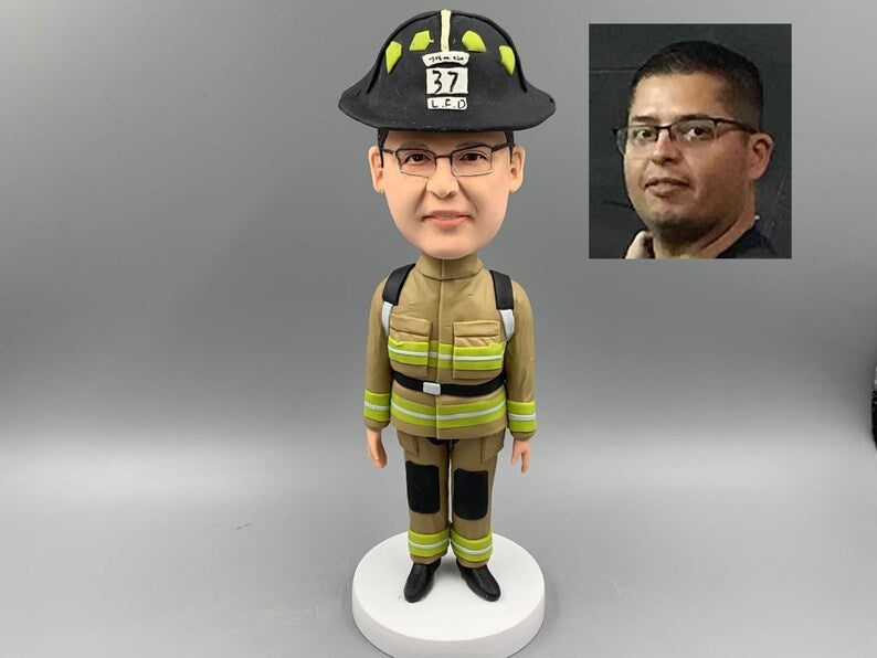Firefighter Bobble Head | Fireman Bobble Head | Coupleofthings
