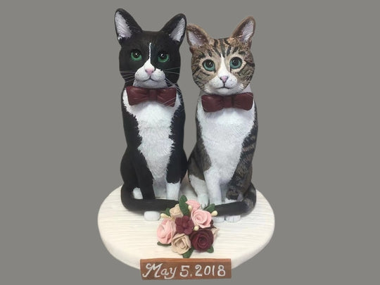 Custom Cat Figurine | Cat Figurine Cake Topper | Coupleofthings